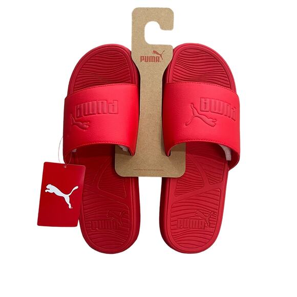 Puma Red Cool Cat 2.0 Men’s Slides Size 13 - Picture 1 of 8